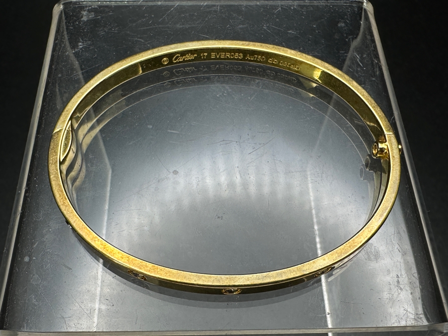 Faux Cartier Gold Tone Base Metal Bracelet [Photo 8]