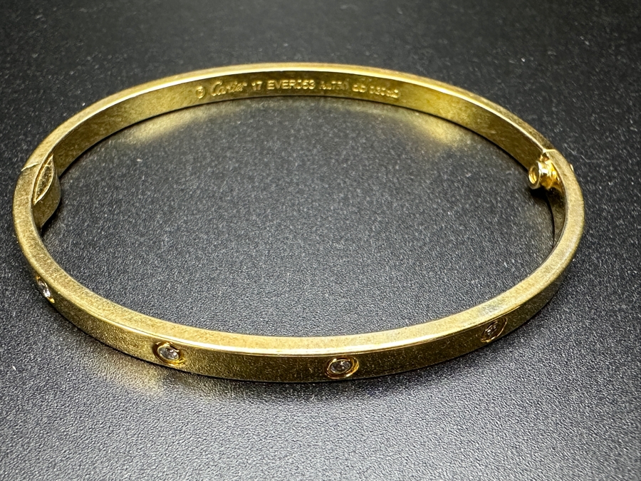 Faux Cartier Gold Tone Base Metal Bracelet [Photo 9]