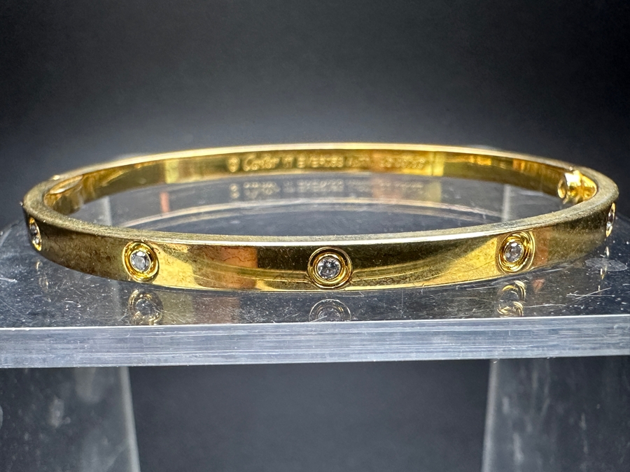 Faux Cartier Gold Tone Base Metal Bracelet [Photo 3]
