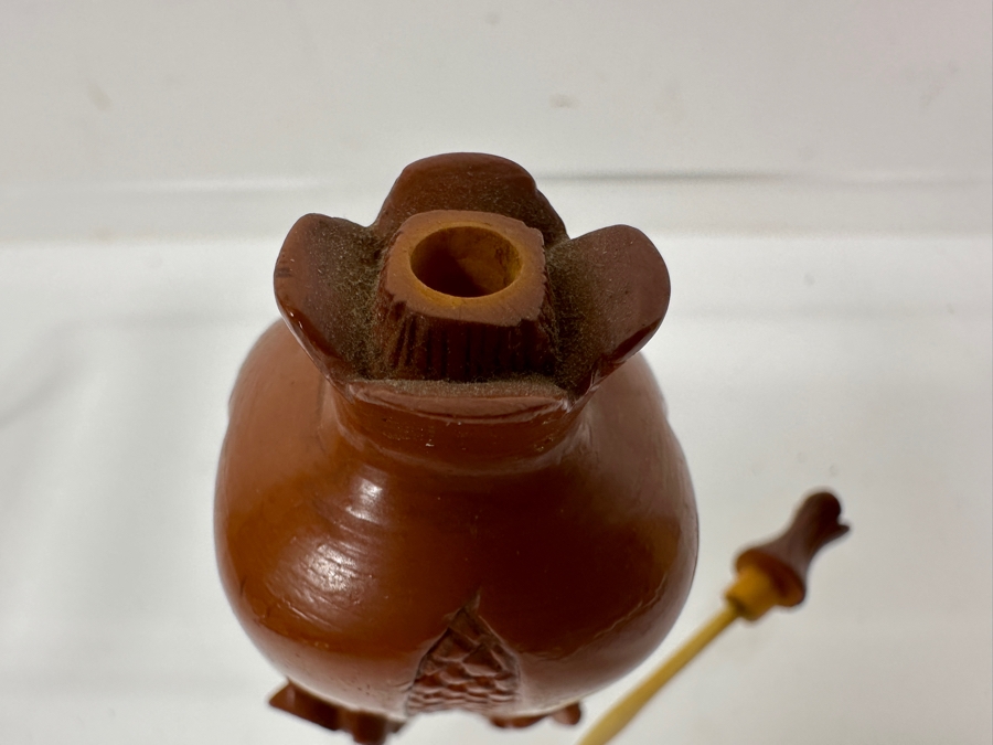 Vintage Carved Chinese Snuff Bottle 2.25'H [Photo 5]