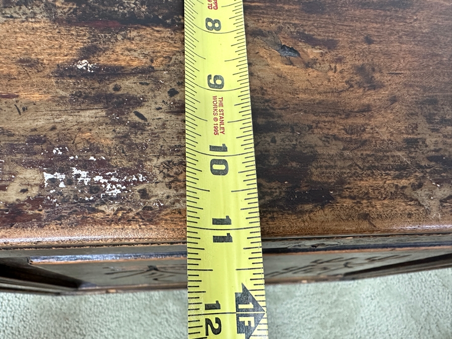 Just Added - Antique Chinese Fir Tea Caddy Circa Late 1800s 17.5'W x 11'D x 15'H [Photo 14]