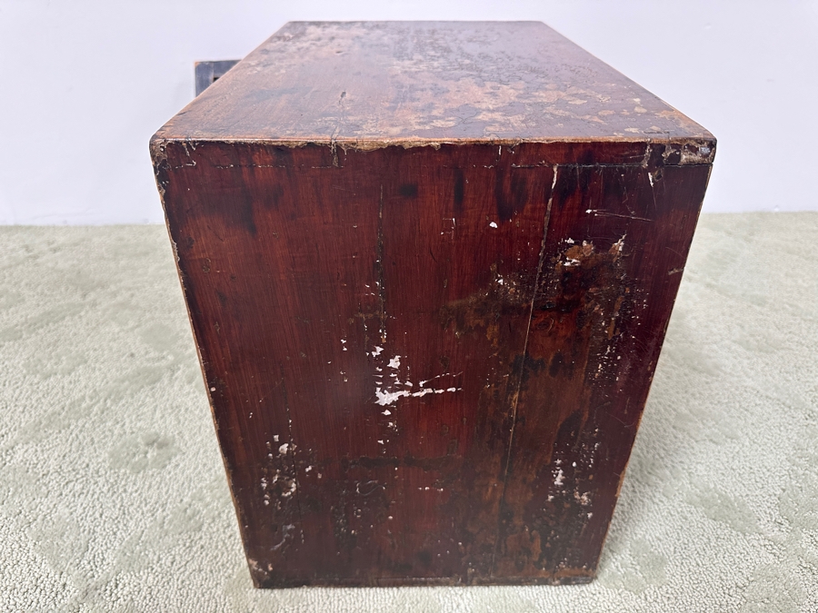 Just Added - Antique Chinese Fir Tea Caddy Circa Late 1800s 17.5'W x 11'D x 15'H [Photo 11]