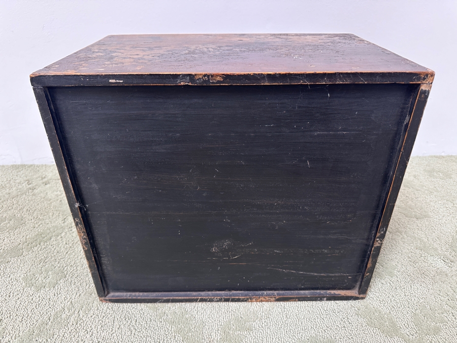 Just Added - Antique Chinese Fir Tea Caddy Circa Late 1800s 17.5'W x 11'D x 15'H [Photo 10]