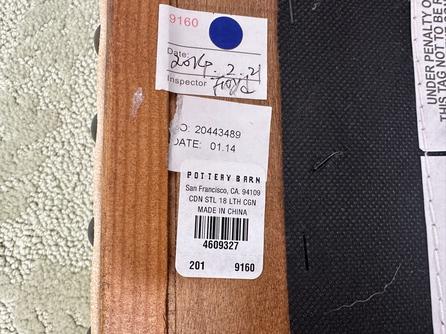 Just Added - Pottery Barn Stool 19.5'W x 12'D x 18'H [Photo 8]