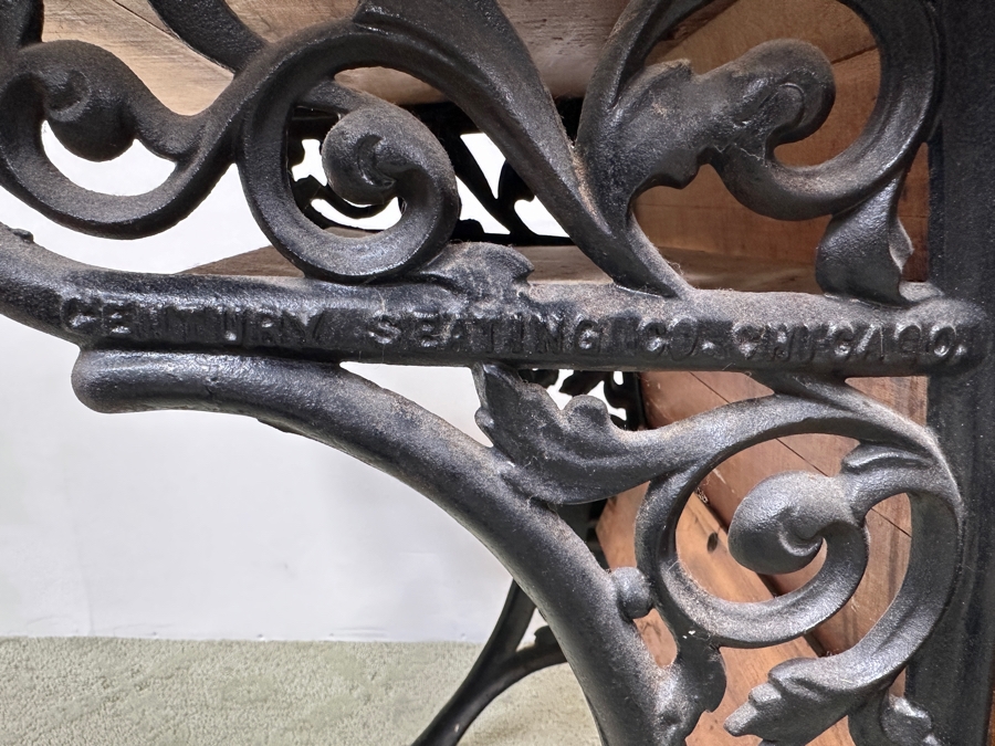 Just Added - Vintage Wrought Iron / Wooden Child's School Desk By Century Seating Chicago 29W X 21D X 29H [Photo 7]