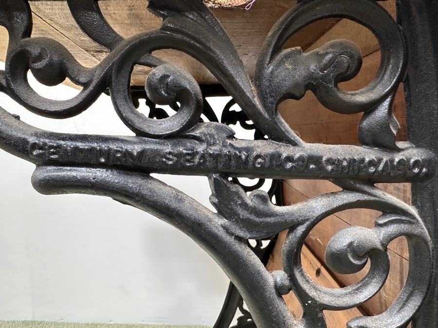 Just Added - Vintage Wrought Iron / Wooden Child's School Desk By Century Seating Chicago 29W X 21D X 29H [Photo 8]