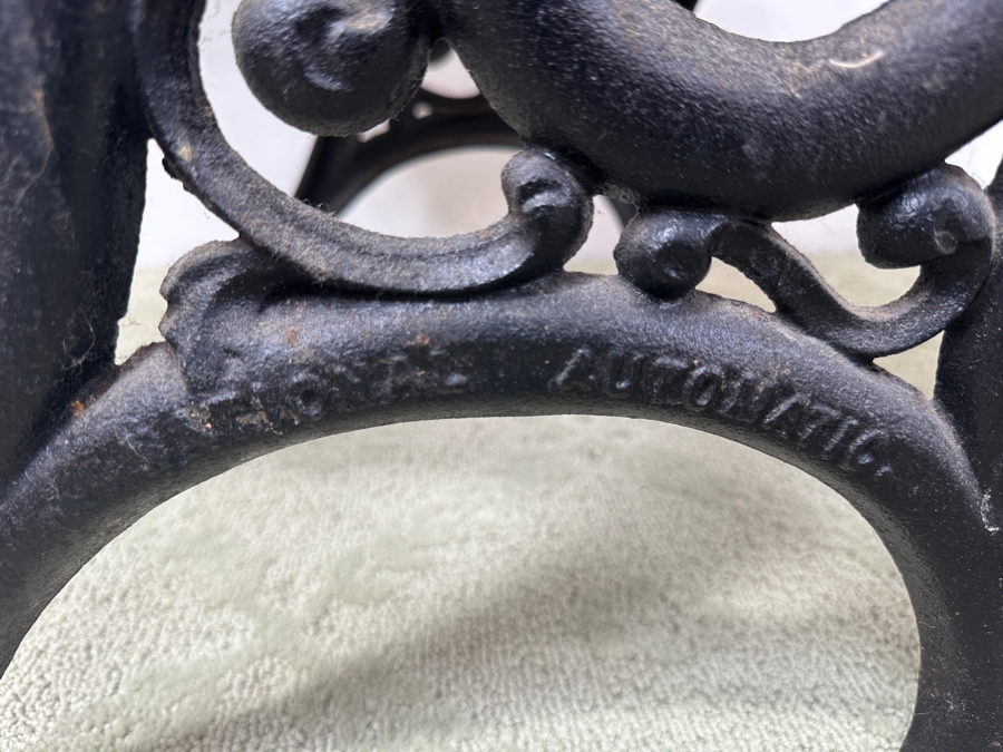 Just Added - Vintage Wrought Iron / Wooden Child's School Desk By Century Seating Chicago 29W X 21D X 29H [Photo 10]