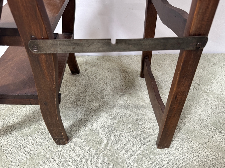 Just Added - Antique Wooden Convertible Library Ladder Chair 16'W X 41'H [Photo 5]