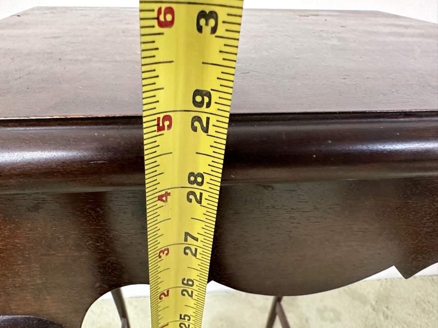 Just Added - Antique Wooden Pedestal Table Fern Stand 16W X 13D X 29H [Photo 8]