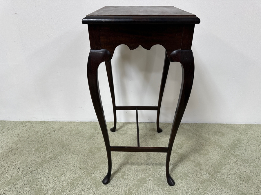 Just Added - Antique Wooden Pedestal Table Fern Stand 16W X 13D X 29H [Photo 5]