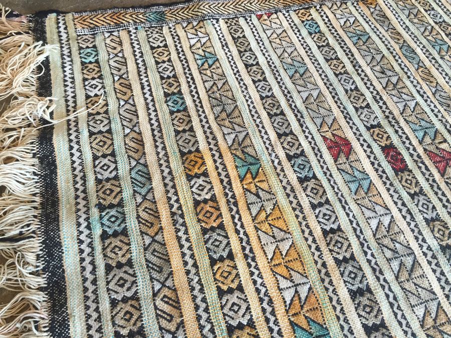 North African Vintage Kilim Rug Sumac Style Weave [Photo 5]