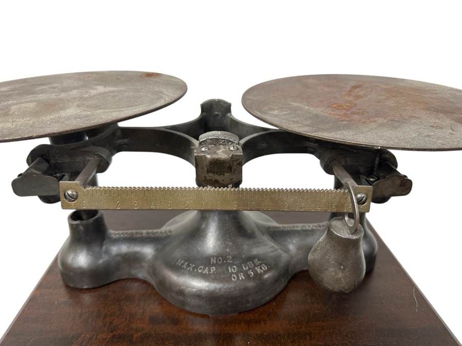 Just Added - Vintage Detecto Scales No. 2 Cast Iron Scale Balance 20W X 9D X 7.5H [Photo 1]