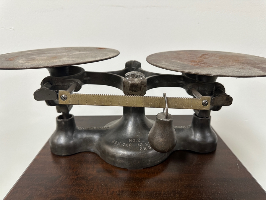 Just Added - Vintage Detecto Scales No. 2 Cast Iron Scale Balance 20W X 9D X 7.5H [Photo 10]