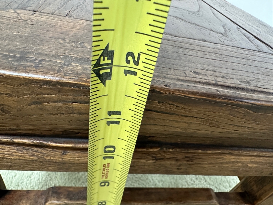 Just Added - Vintage Chinese Wooden Stool 13.5W X 11.5H [Photo 13]