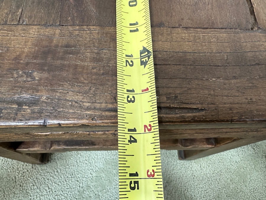 Just Added - Vintage Chinese Wooden Stool 13.5W X 11.5H [Photo 12]