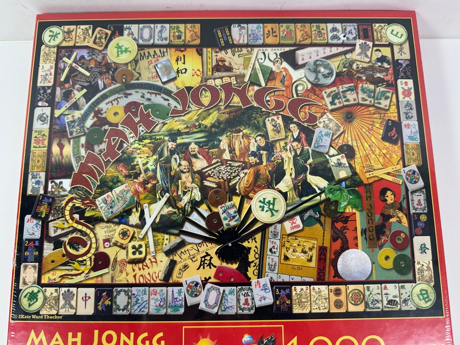Mah Jongg Masters Jigsaw Puzzle By Kate Ward Thacker 1000 Pieces 20'x27' [Photo 2]