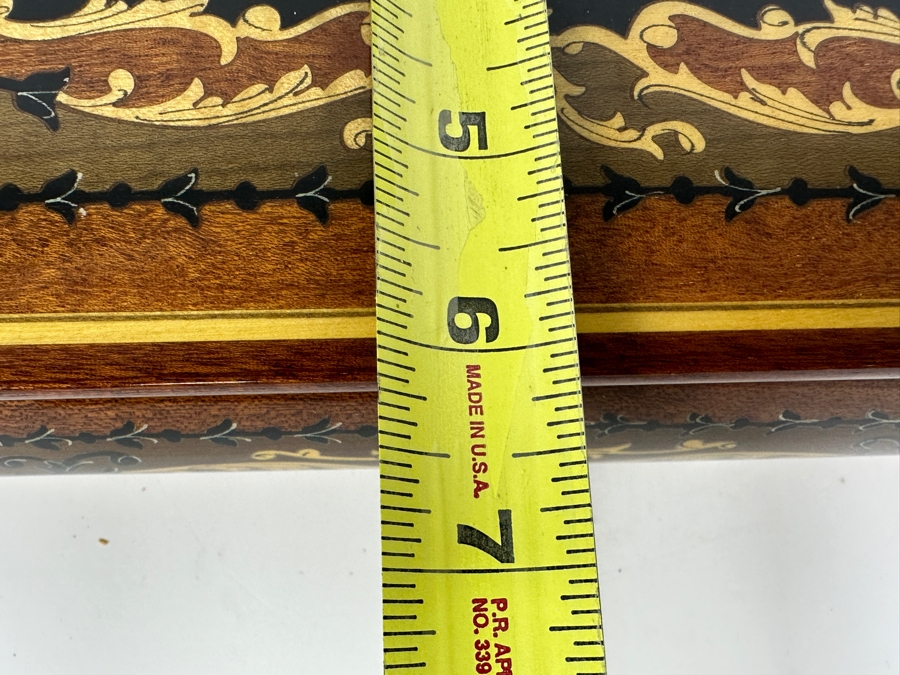 Vintage Reuge Music Box from Italy 10.5' x 6'D x 2.75'H [Photo 12]