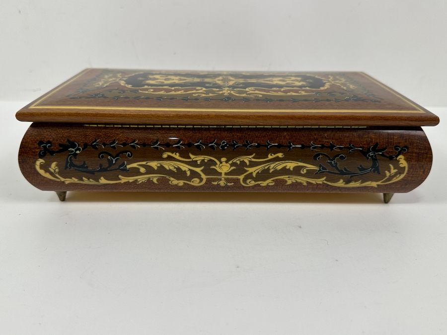 Vintage Reuge Music Box from Italy 10.5' x 6'D x 2.75'H [Photo 8]