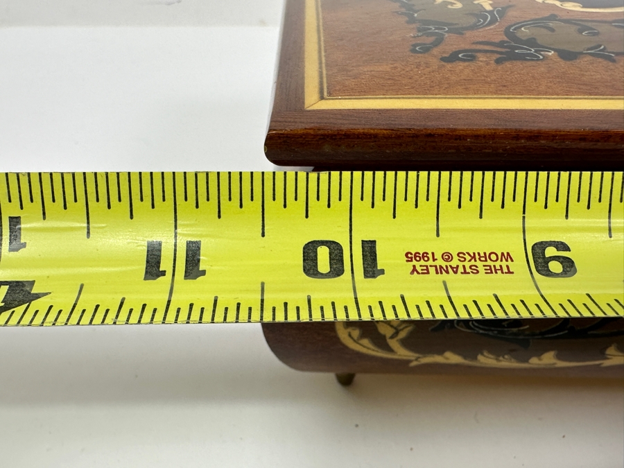 Vintage Reuge Music Box from Italy 10.5' x 6'D x 2.75'H [Photo 11]