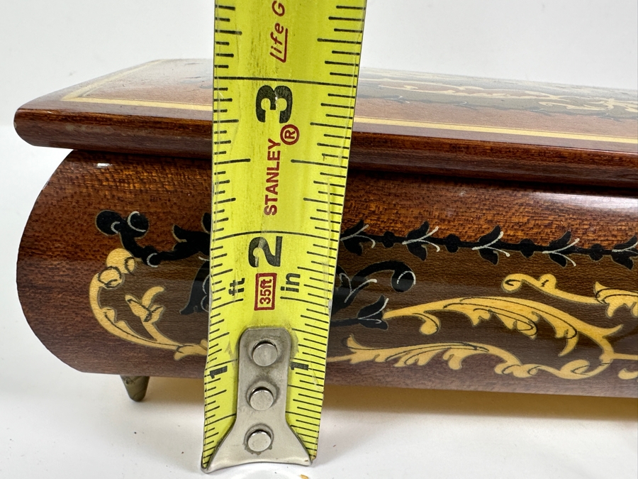 Vintage Reuge Music Box from Italy 10.5' x 6'D x 2.75'H [Photo 13]