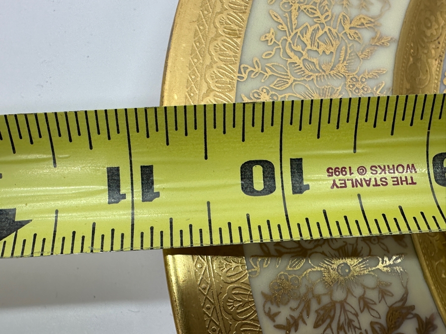 (14) Heinrich & Co Edgerton 22K Gold Gilt 11' Dinner Plates [Photo 9]