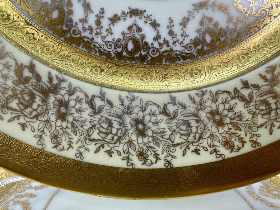 (14) Heinrich & Co Edgerton 22K Gold Gilt 11' Dinner Plates [Photo 4]
