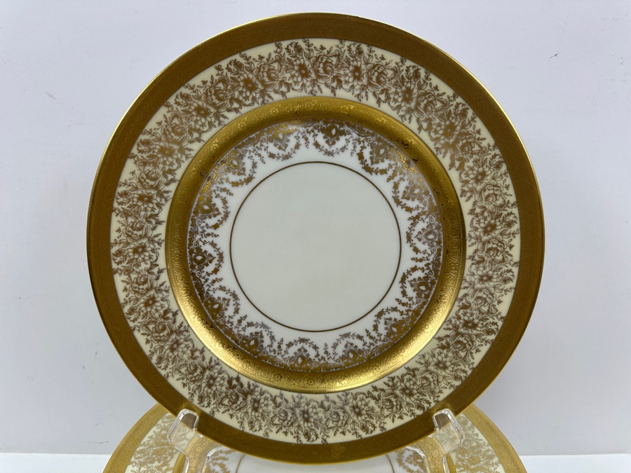 (14) Heinrich & Co Edgerton 22K Gold Gilt 11' Dinner Plates [Photo 2]