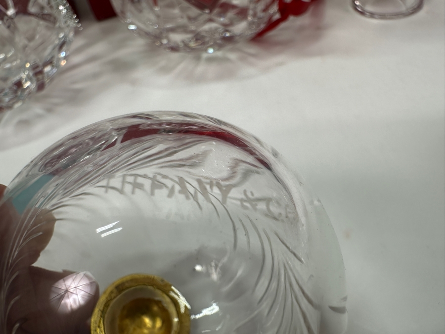 Lot of (7) Waterford Crystal Christmas Ornaments & (1) Tiffany & Co Crystal Christmas Ornament [Photo 9]