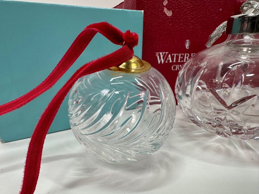 Lot of (7) Waterford Crystal Christmas Ornaments & (1) Tiffany & Co Crystal Christmas Ornament [Photo 8]