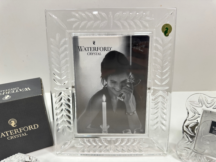 (2) Waterford Clocks and (2) Waterford Picture Frames - Largest 8.5 x 10.5 [Photo 5]