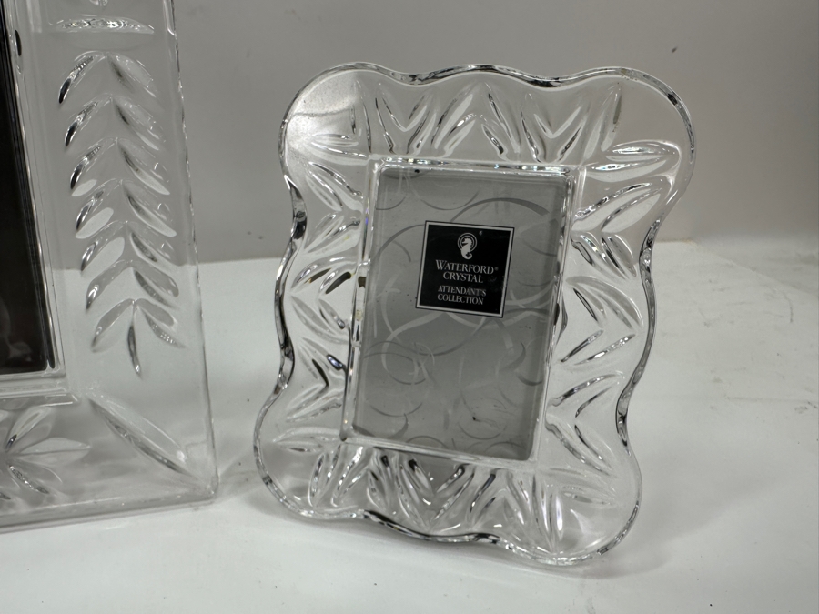 (2) Waterford Clocks and (2) Waterford Picture Frames - Largest 8.5 x 10.5 [Photo 6]