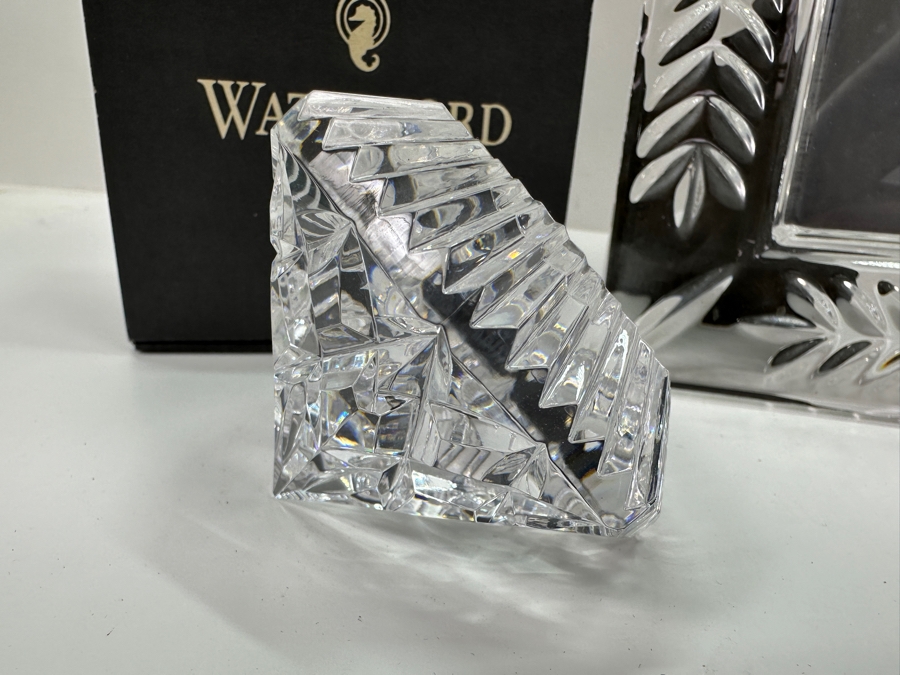 (2) Waterford Clocks and (2) Waterford Picture Frames - Largest 8.5 x 10.5 [Photo 3]