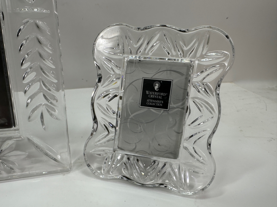 (2) Waterford Clocks and (2) Waterford Picture Frames - Largest 8.5 x 10.5 [Photo 7]