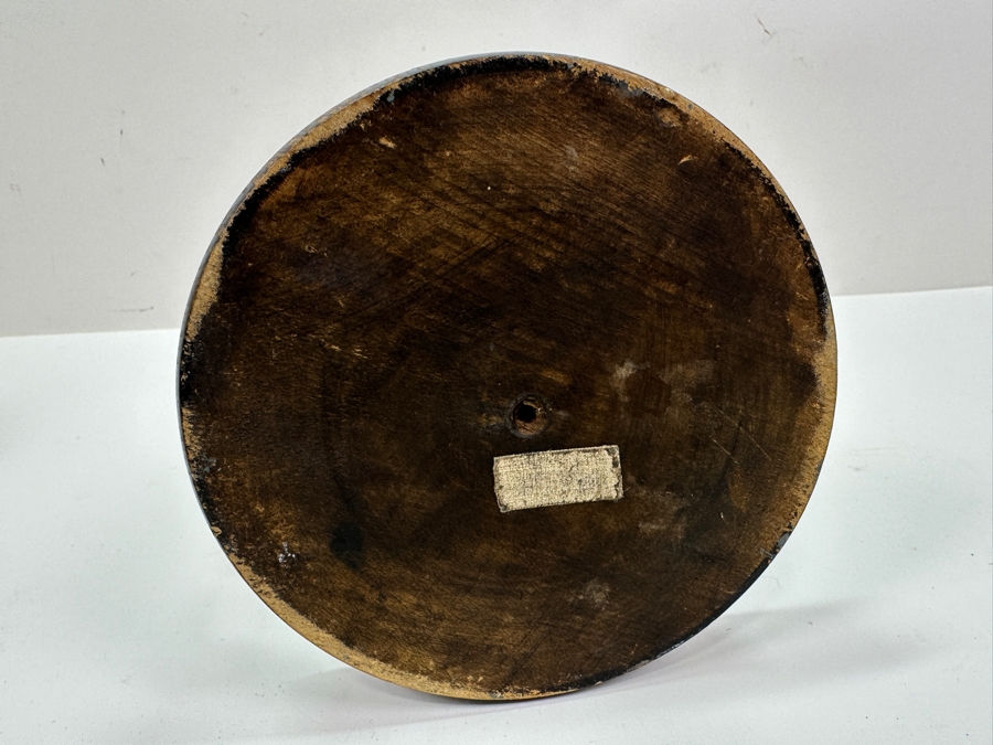 Antique A. Reiss Brass Tipping Coffee Pot On Wooden Base 10'H [Photo 11]