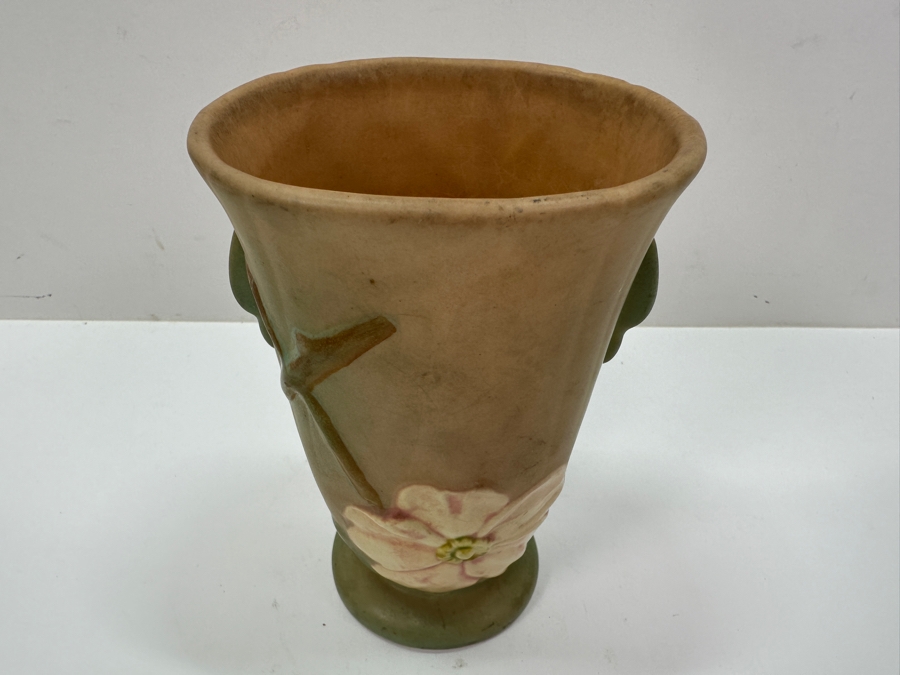 1930's Signed Weller Dogwood Vase 6.5'H [Photo 3]