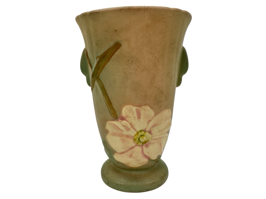 1930's Signed Weller Dogwood Vase 6.5'H [Photo 1]