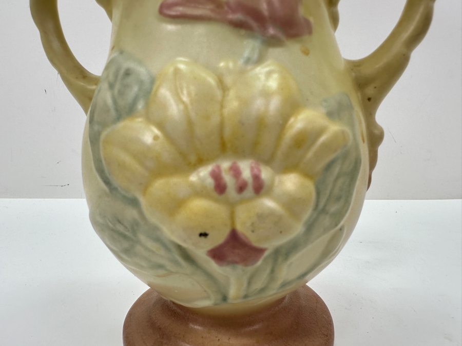 Vintage 1940's Hull Magnolia Flower Art Pottery Vase 6.5'H [Photo 5]