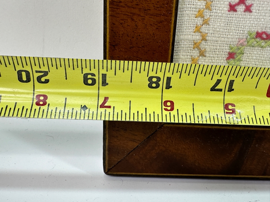 Vintage Needlework Cross Stitch Alphabet Sampler Framed 19'x15' [Photo 9]