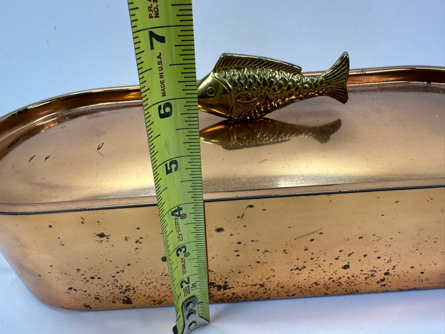 Metalutil Copper Fish Kettle Steamer/Poacher Made in Portugal 17'W x 6.5'D x 6.5'H [Photo 10]