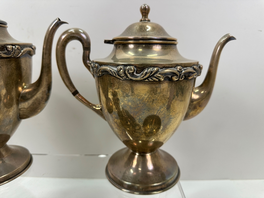 Sterling Silver Gonzalo Moreno Mexican Coffee and Tea Service Set 2,956g Silver Melt Value $3,380 [Photo 5]