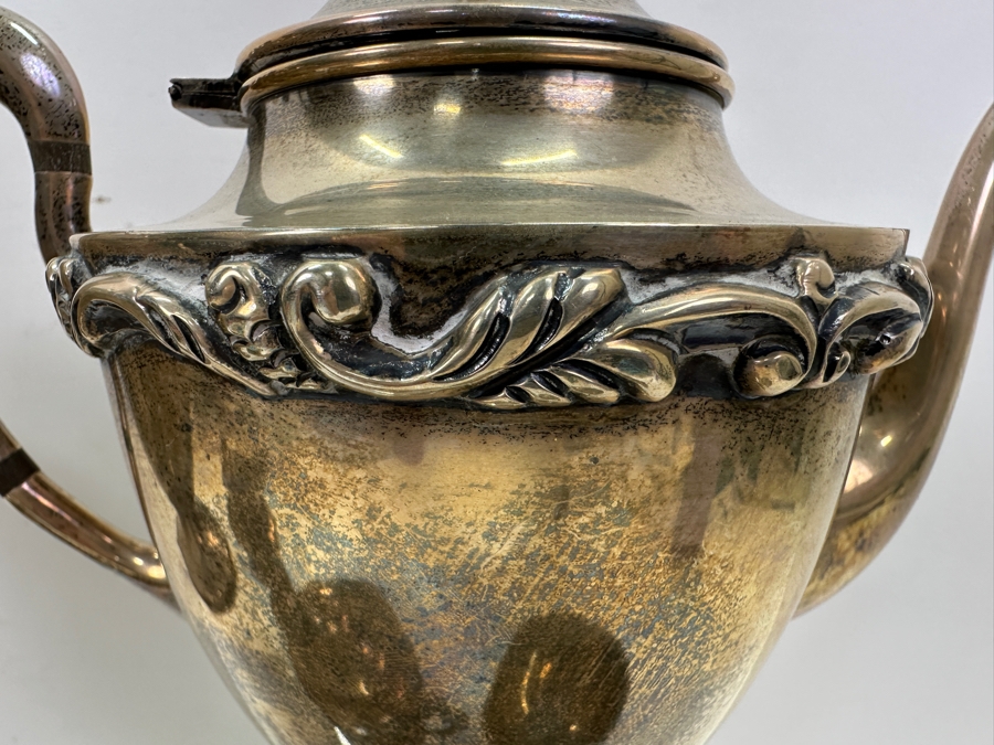 Sterling Silver Gonzalo Moreno Mexican Coffee and Tea Service Set 2,956g Silver Melt Value $3,380 [Photo 6]