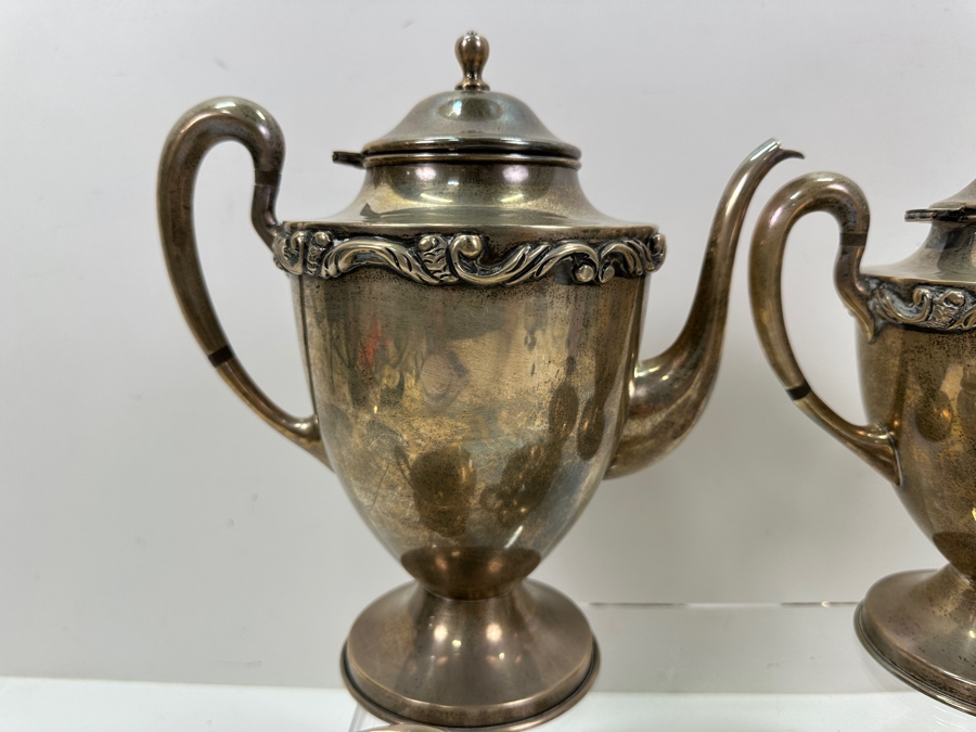 Sterling Silver Gonzalo Moreno Mexican Coffee and Tea Service Set 2,956g Silver Melt Value $3,380 [Photo 4]