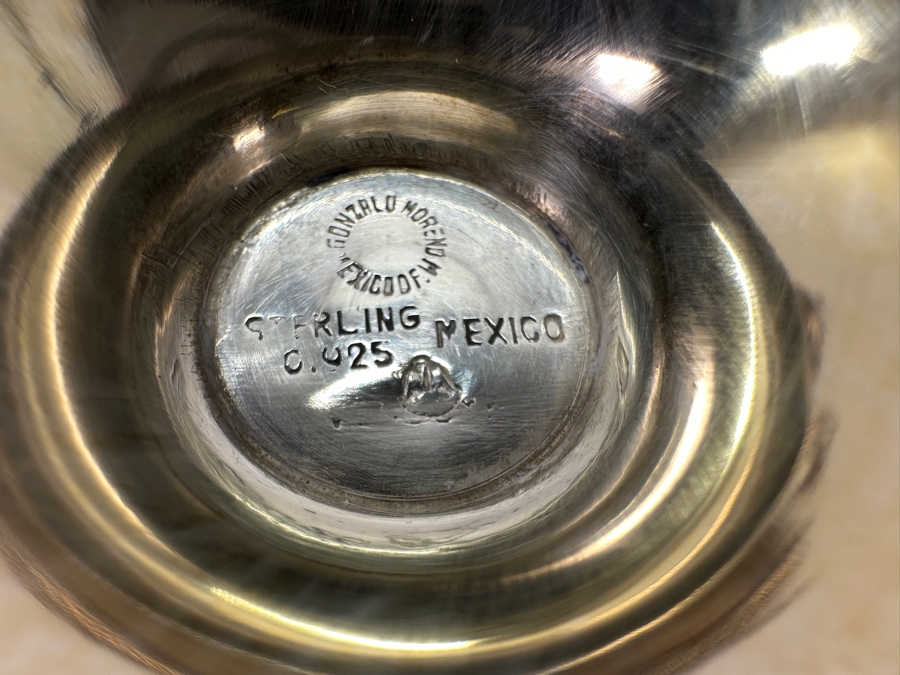 Sterling Silver Gonzalo Moreno Mexican Coffee and Tea Service Set 2,956g Silver Melt Value $3,380 [Photo 12]