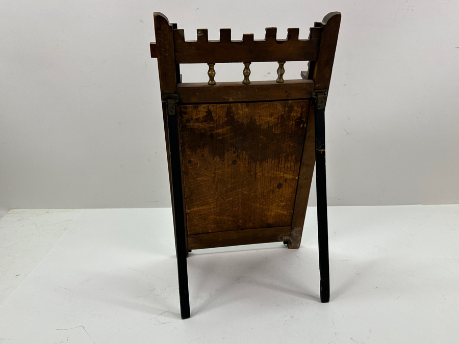 Antique Eastlake Picture Frame with Gouldian Finch Bird Print 8'x14' [Photo 8]