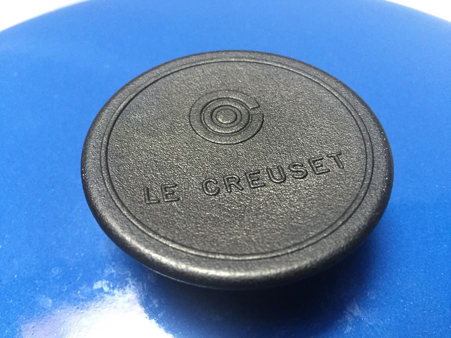 Blue Le Creuset Pot with Lid - Made in France - 30 [Photo 2]