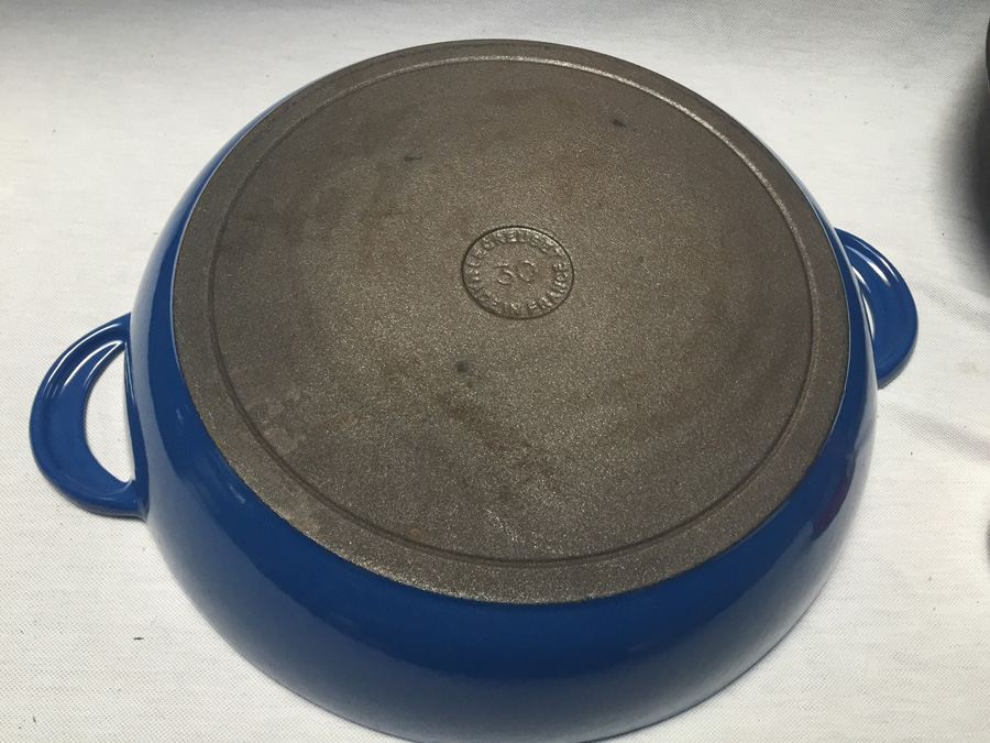 Blue Le Creuset Pot with Lid - Made in France - 30 [Photo 11]
