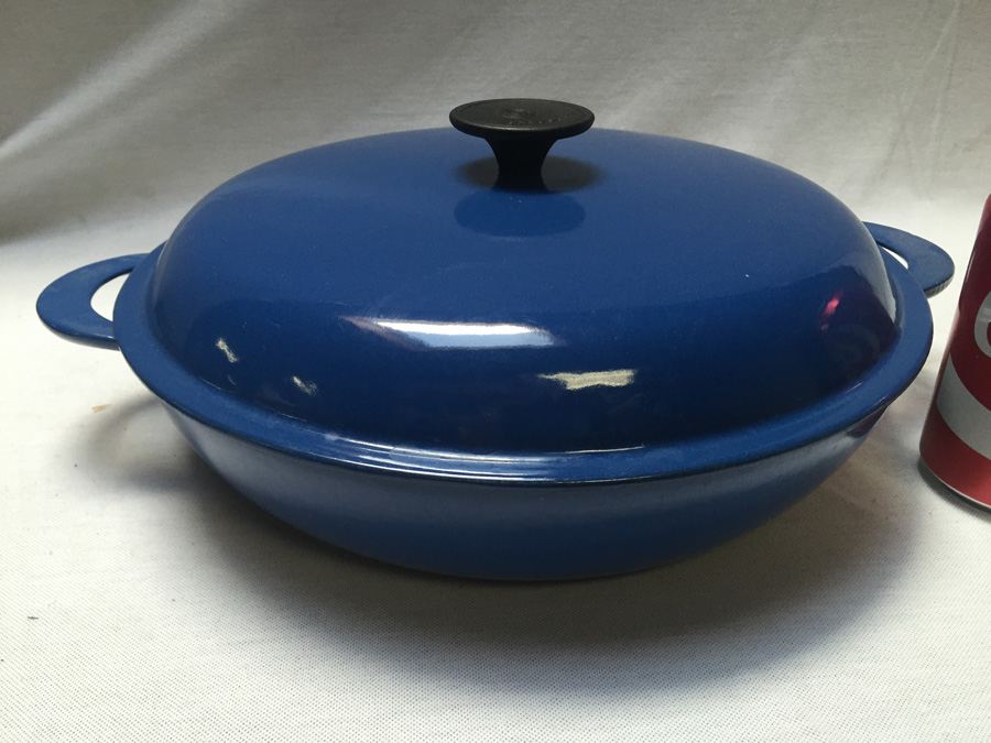 Blue Le Creuset Pot with Lid - Made in France - 30 [Photo 1]