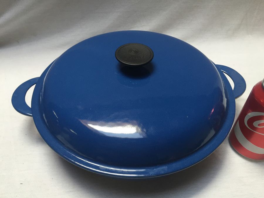 Blue Le Creuset Pot with Lid - Made in France - 30 [Photo 6]