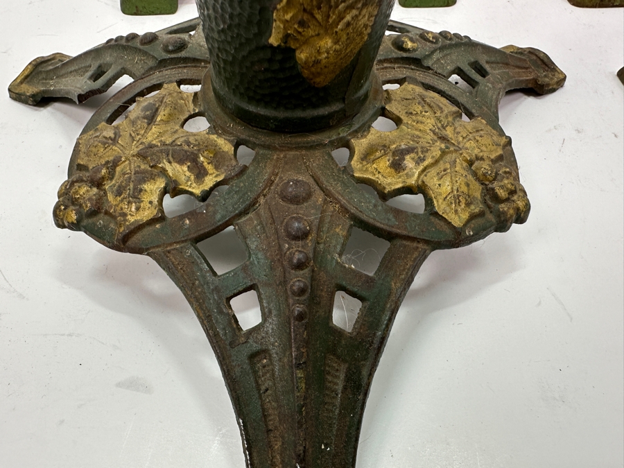 Lot of (4) Antique Cast Iron Christmas Tree Stands 7'W and 10'W [Photo 5]