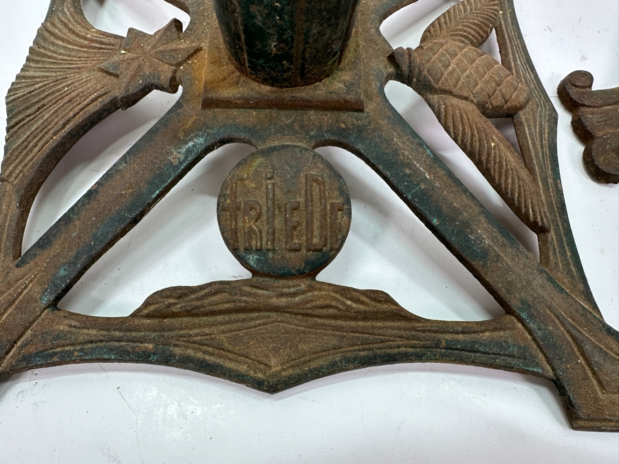Pair of Antique Cast Iron Christmas Tree Stands 11'W and 12'W [Photo 5]